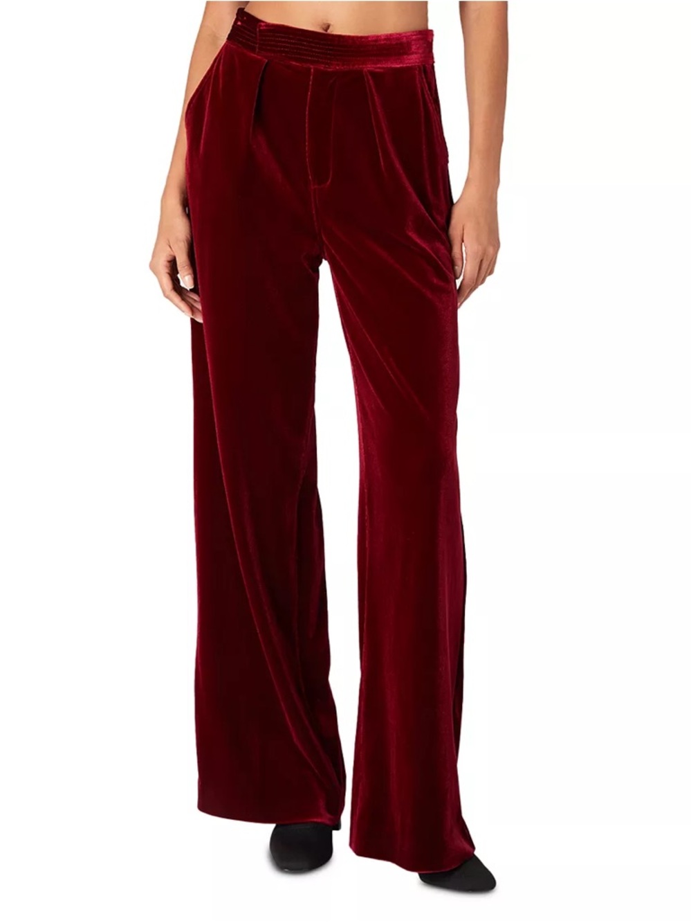 ❤️Blank NYC Velvet Wide-Leg Pants in Wine color New